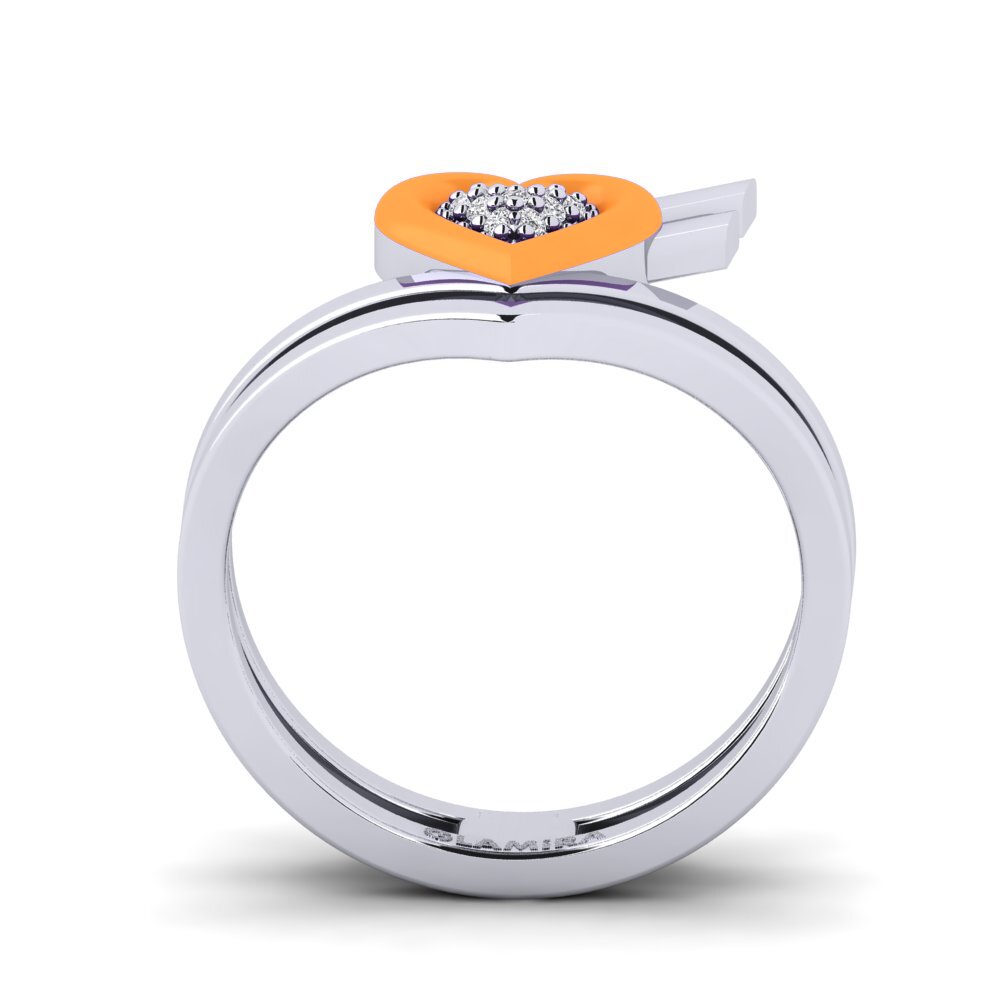 950 Platin Ring Insiem