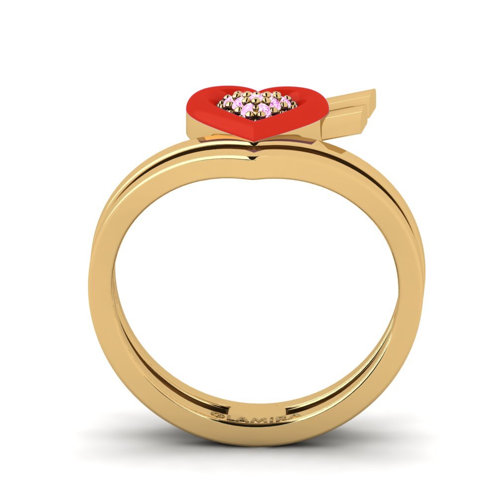 Pink Sapphire Ring Insiem