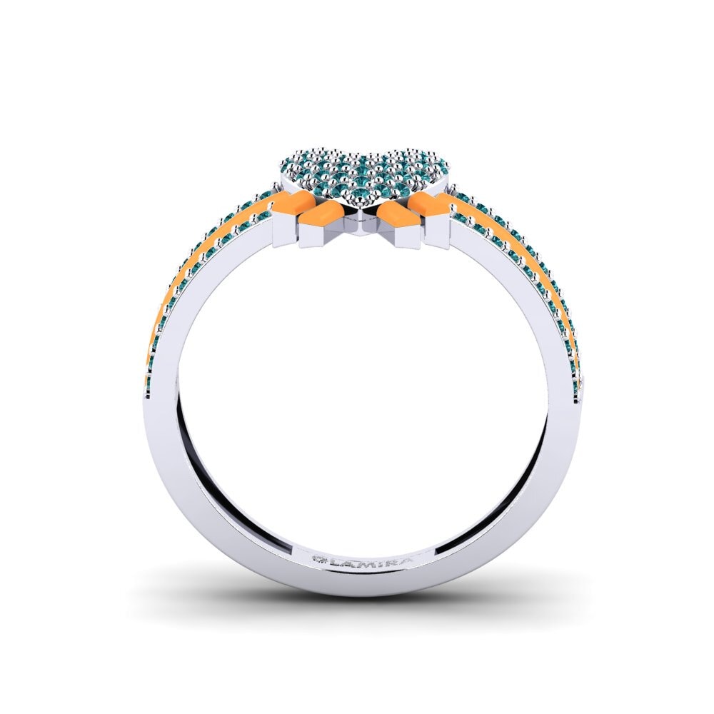 Blauer Diamant Ring Kraftvoll