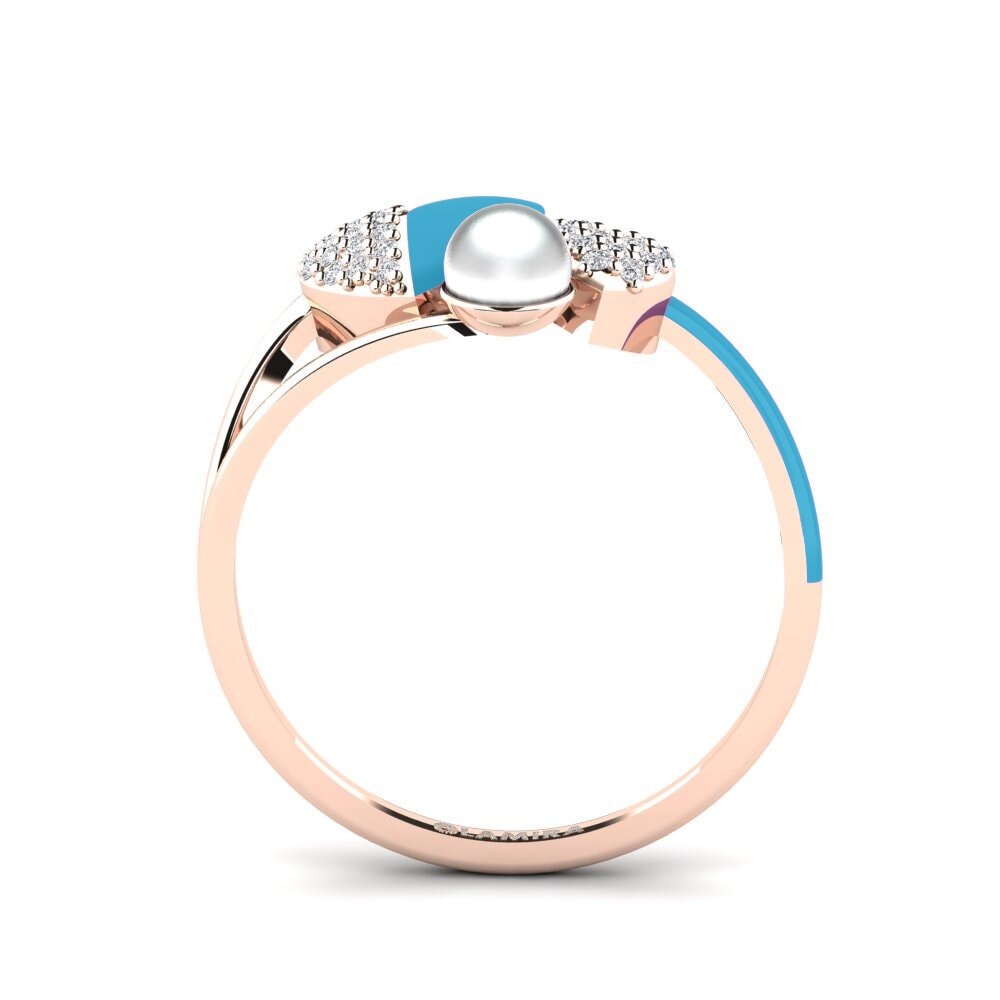 Rotgold 375 Ring Lastkiss