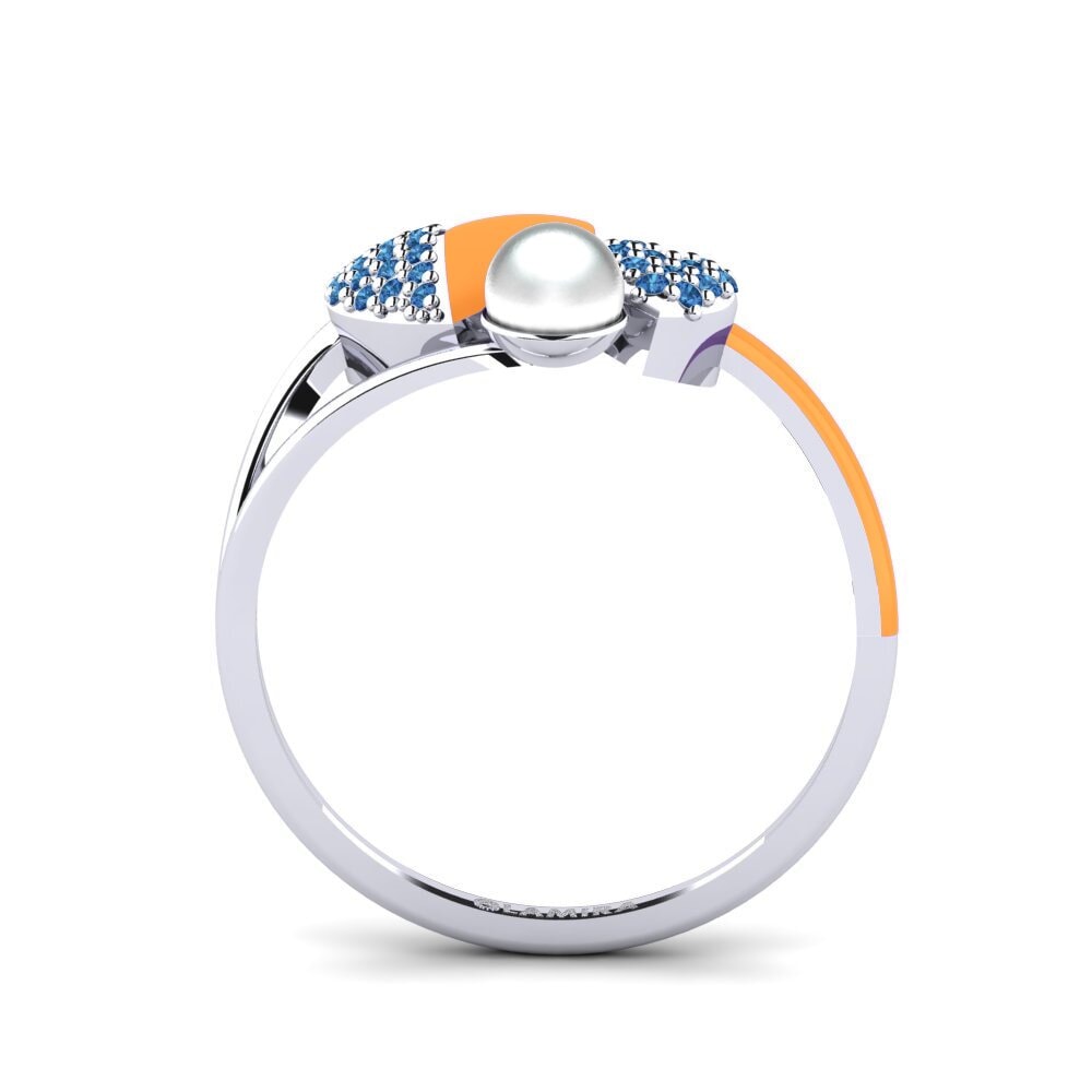 Dunkelblauer Zirkonia Ring Lastkiss