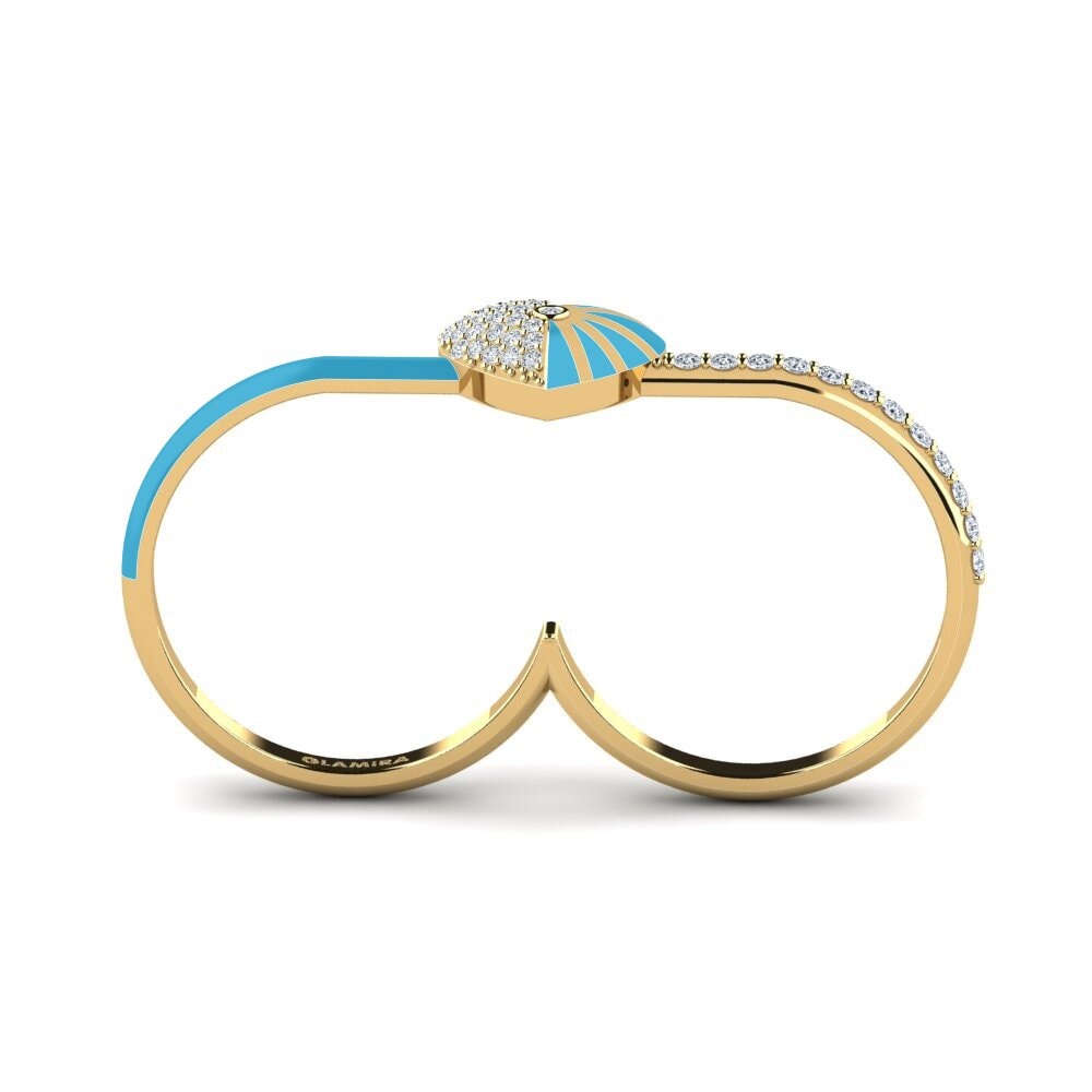 Gelbgold 750 Ring Lavender