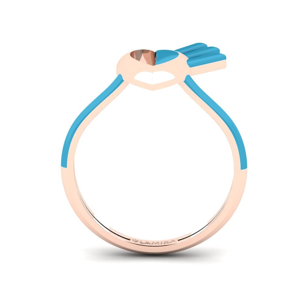 Rotgold 375 Ring Leggenda