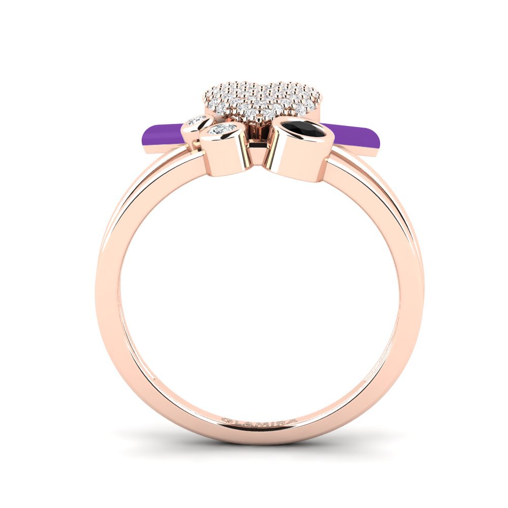 Schwarzer Diamant Ring Loveglow