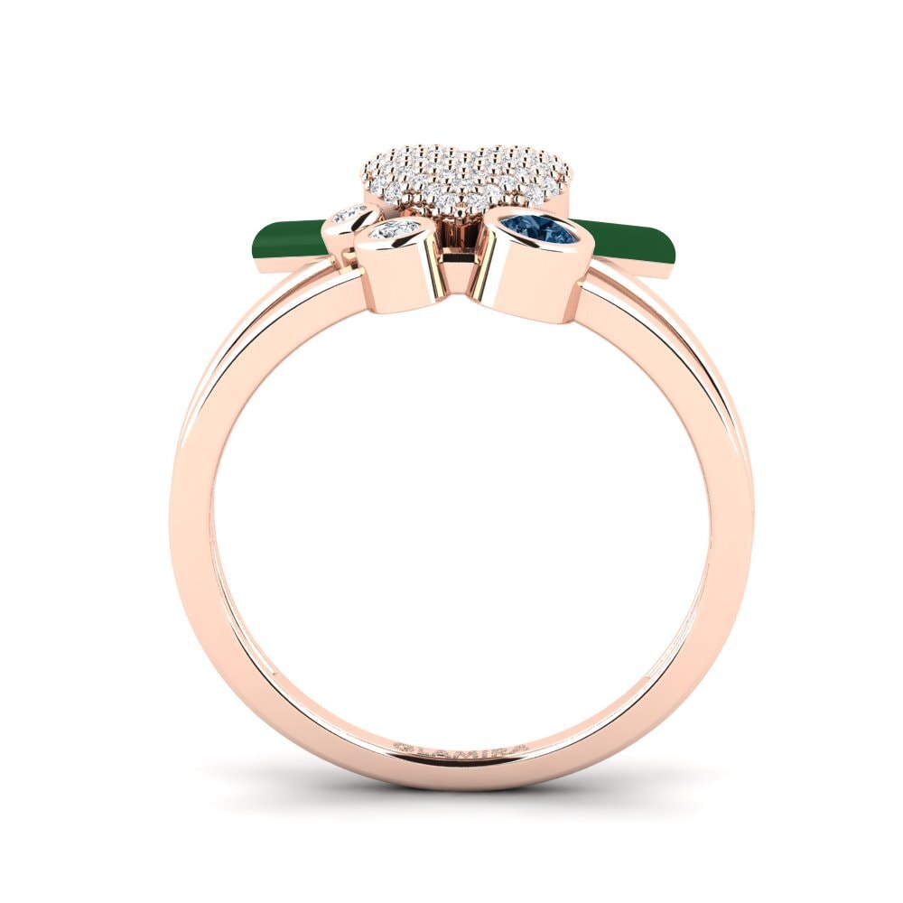 Diamante Azul Anel Loveglow