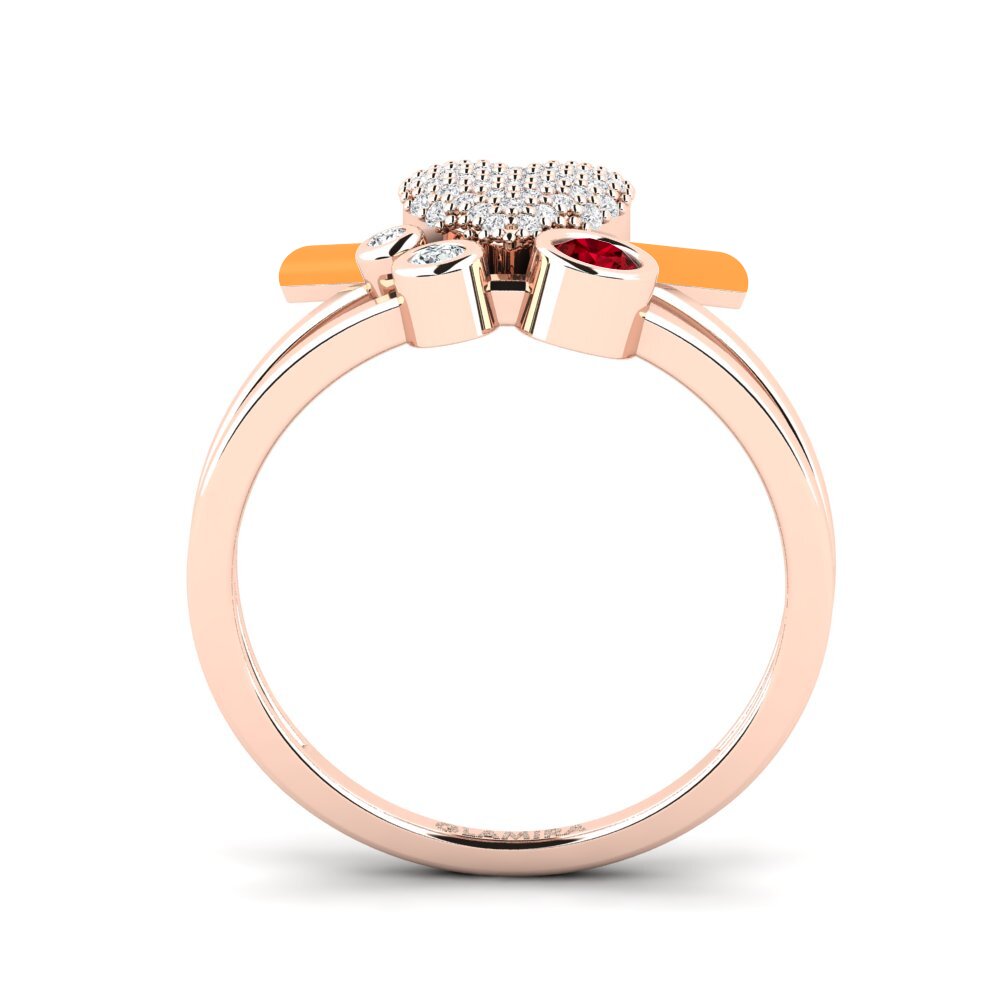 Red Zirconia Ring Loveglow