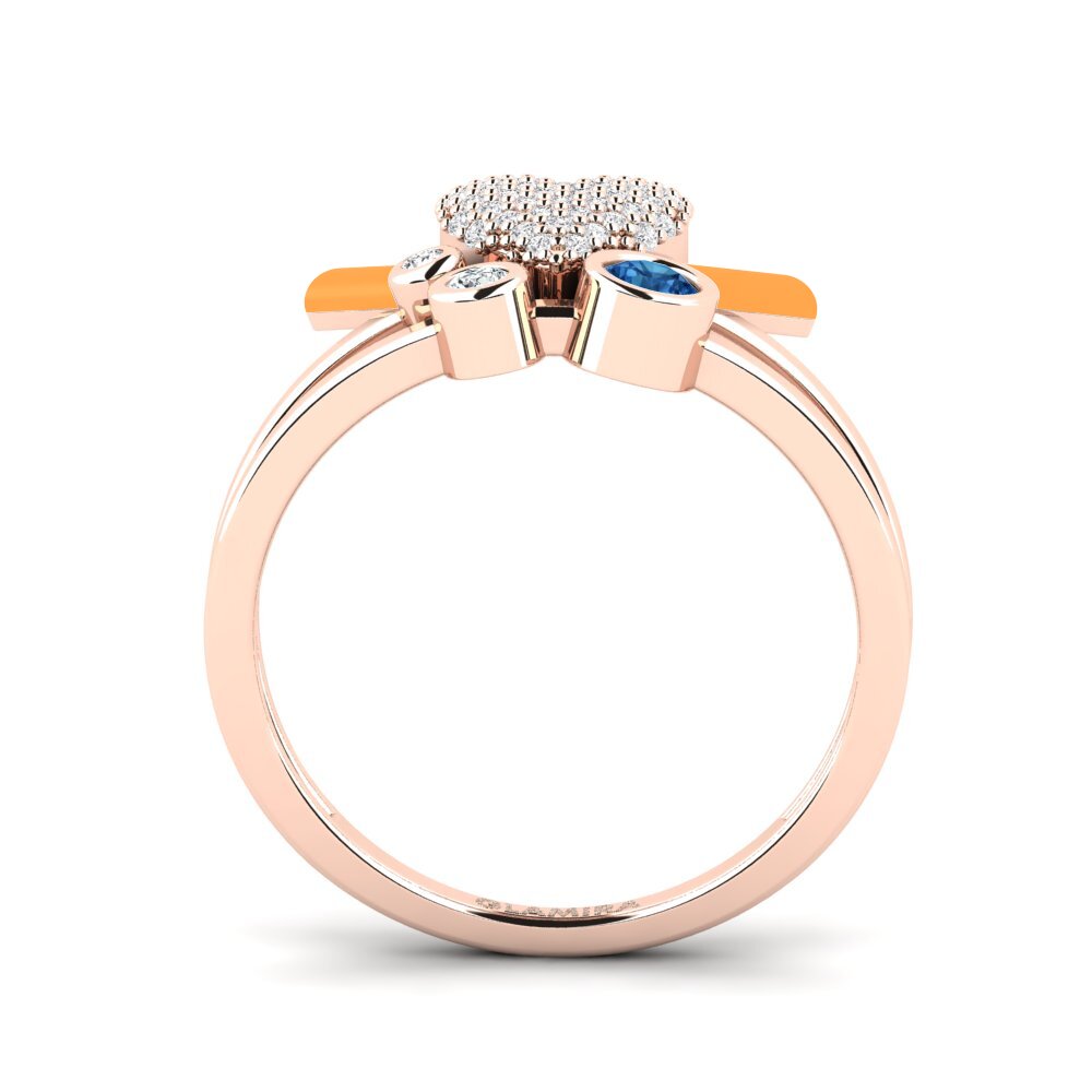 Dunkelblauer Zirkonia Ring Loveglow