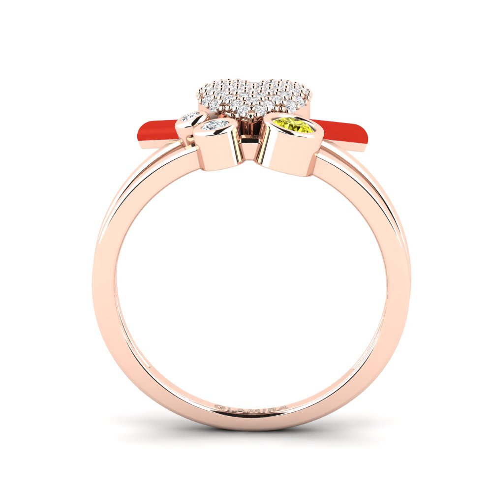 Gelber Diamant Ring Loveglow