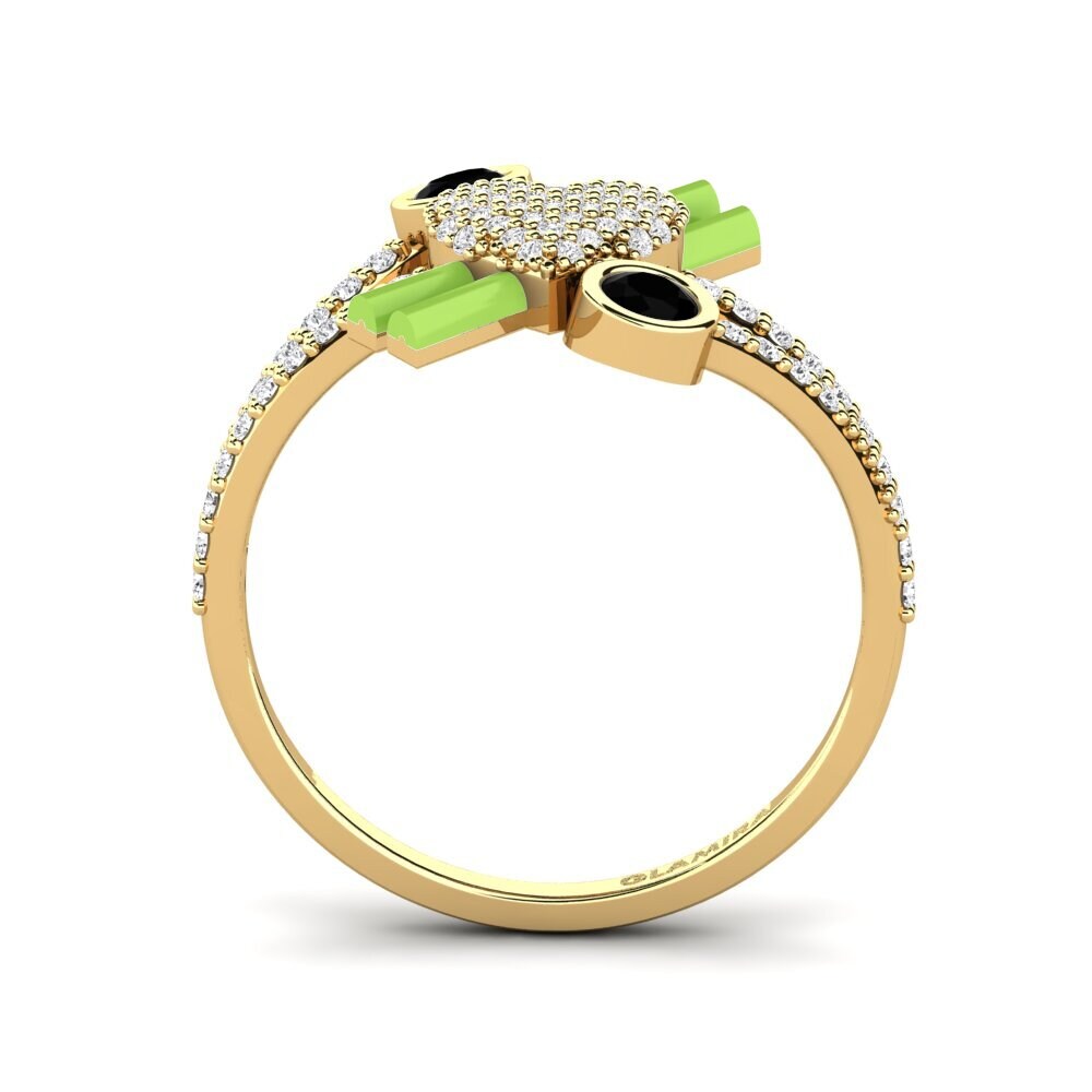 Schwarzer Saphir Ring Lovehill