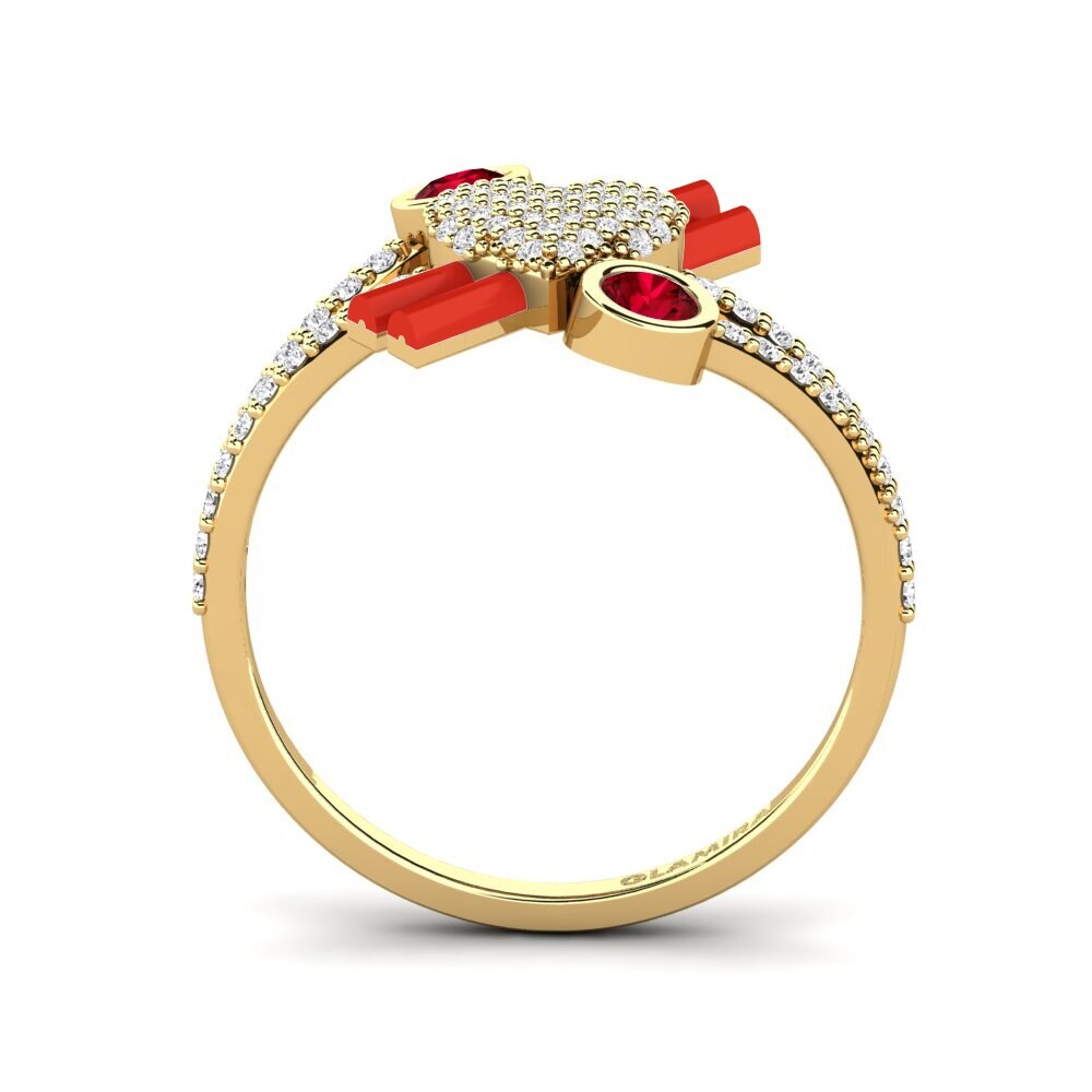 Roter Zirkonia Ring Lovehill