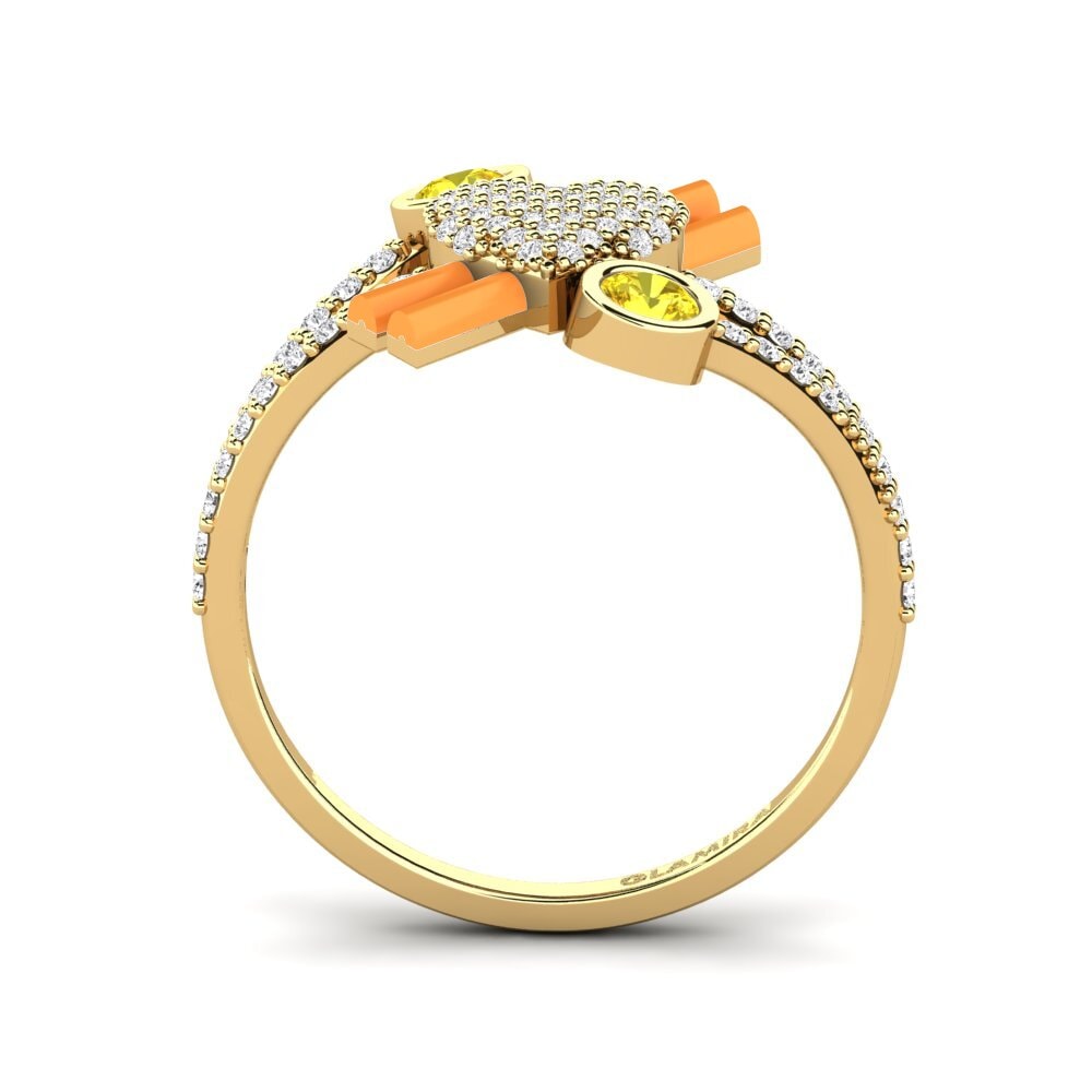 Gelber Saphir Ring Lovehill