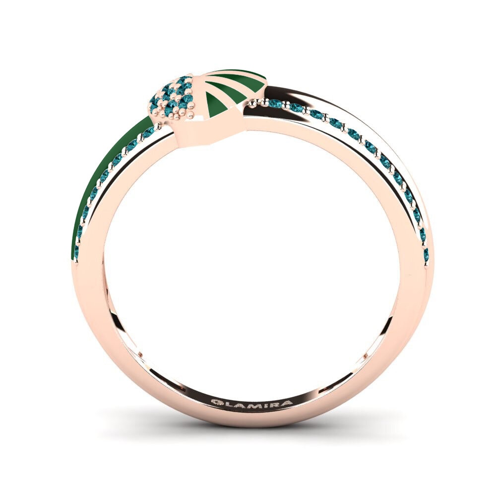 Diamante Azul Anel Lovestory