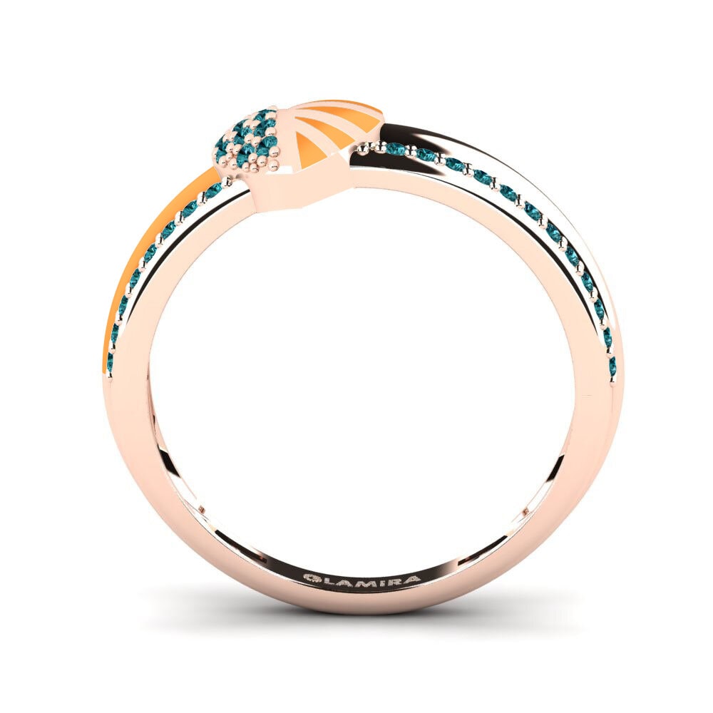 Blauer Diamant Ring Lovestory