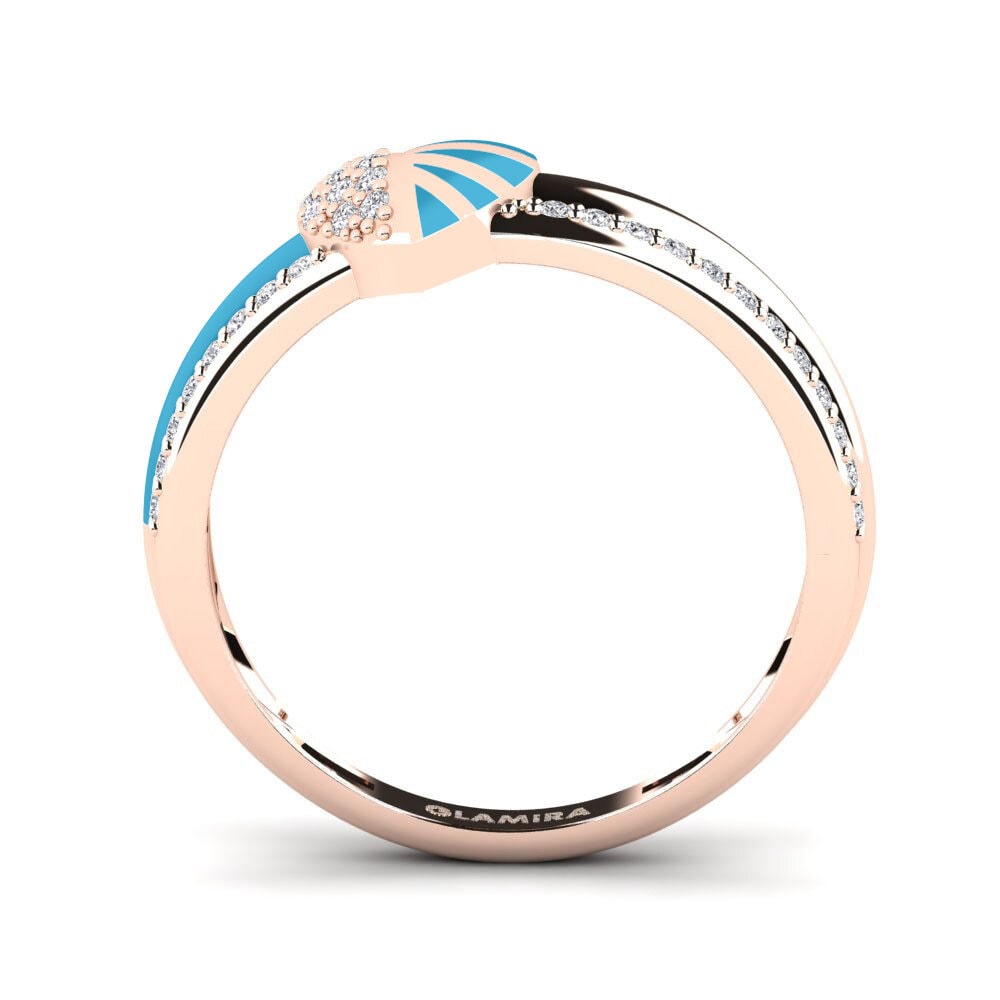 Rotgold 375 Ring Lovestory