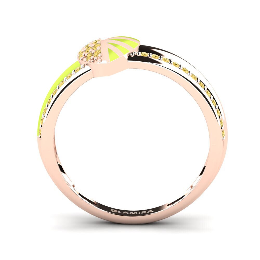 Gelber Diamant Ring Lovestory