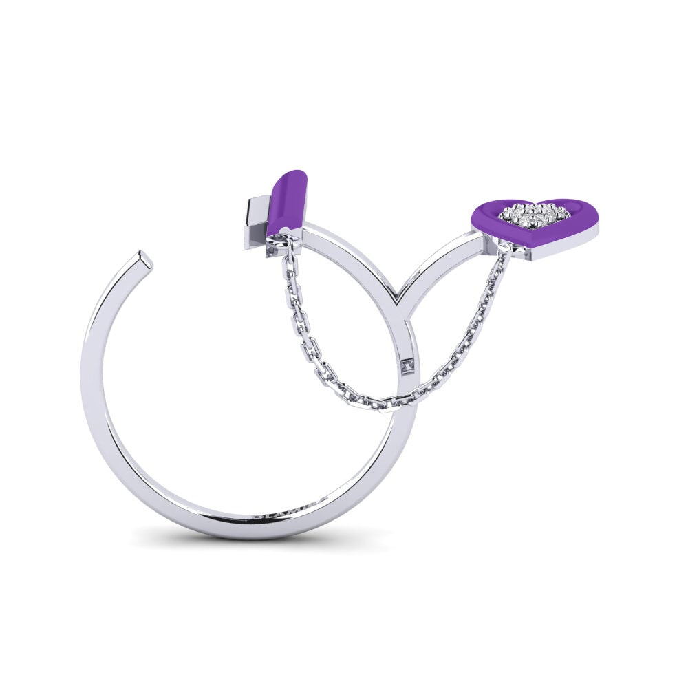 Weiß-Silber Ring Modificare