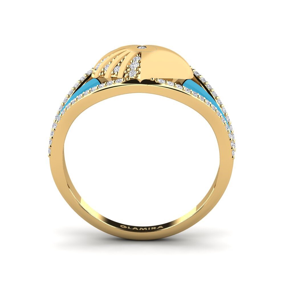 Gelbgold 750 Ring Pedestal