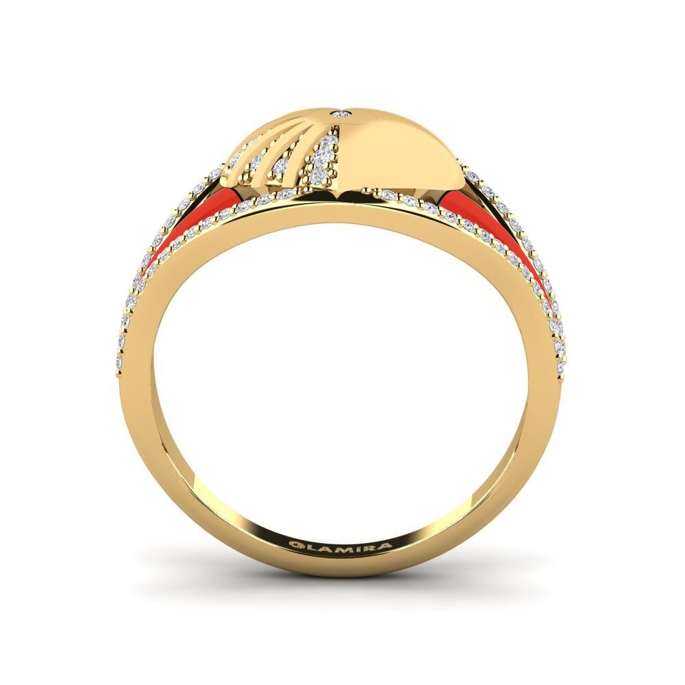 Gelbgold 585 Ring Pedestal