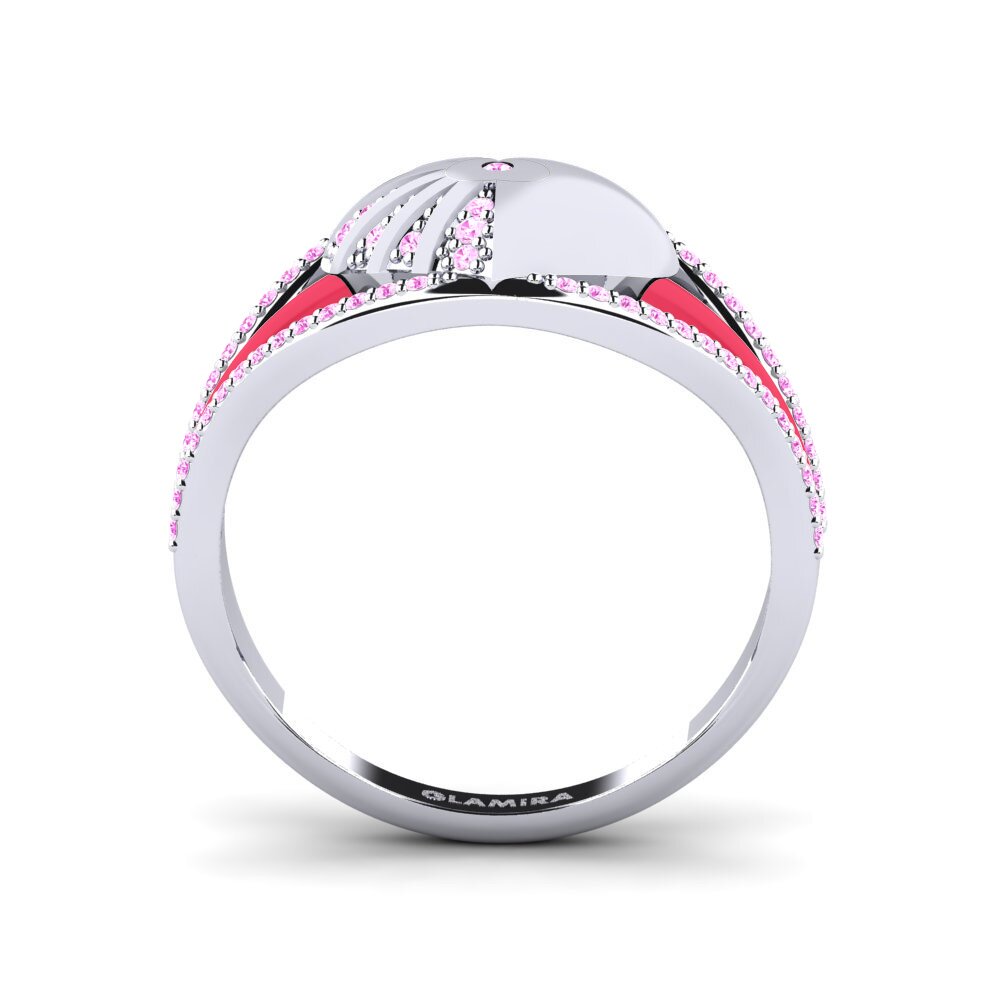 Pink Sapphire Ring Pedestal