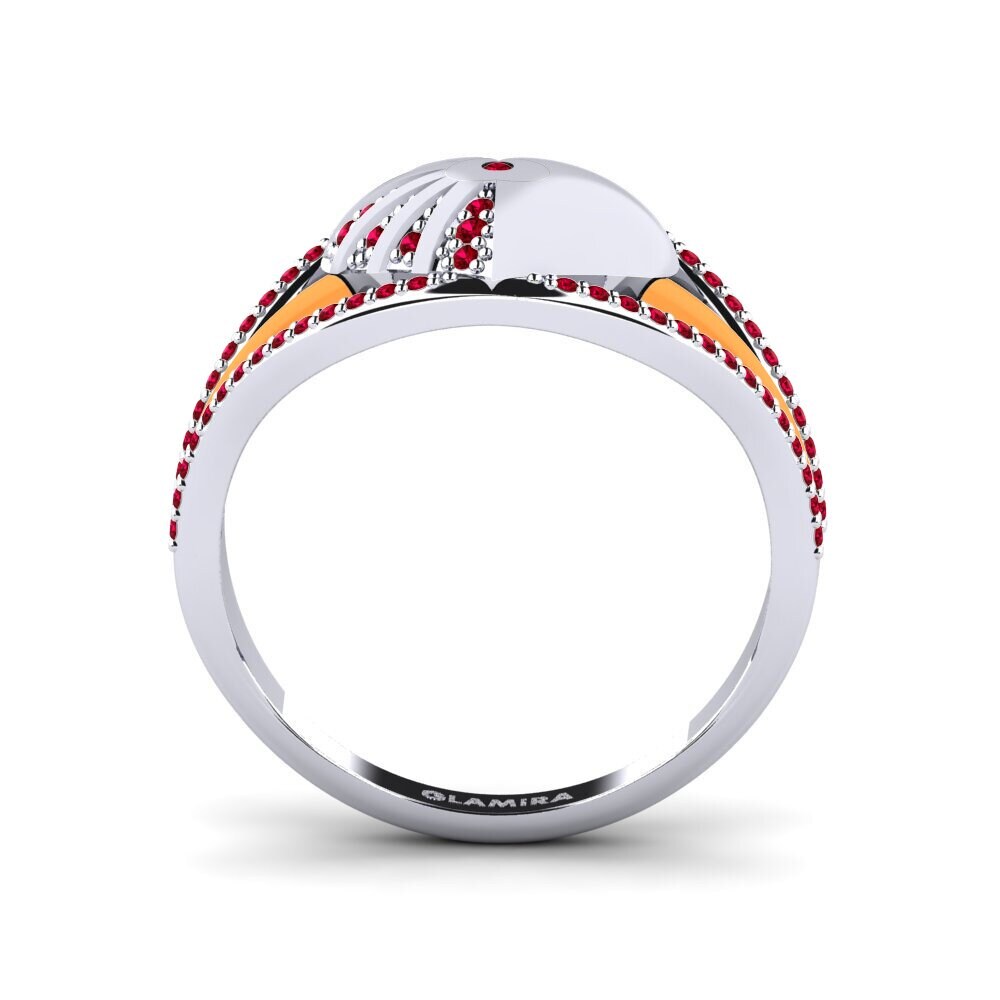 Red Zirconia Ring Pedestal
