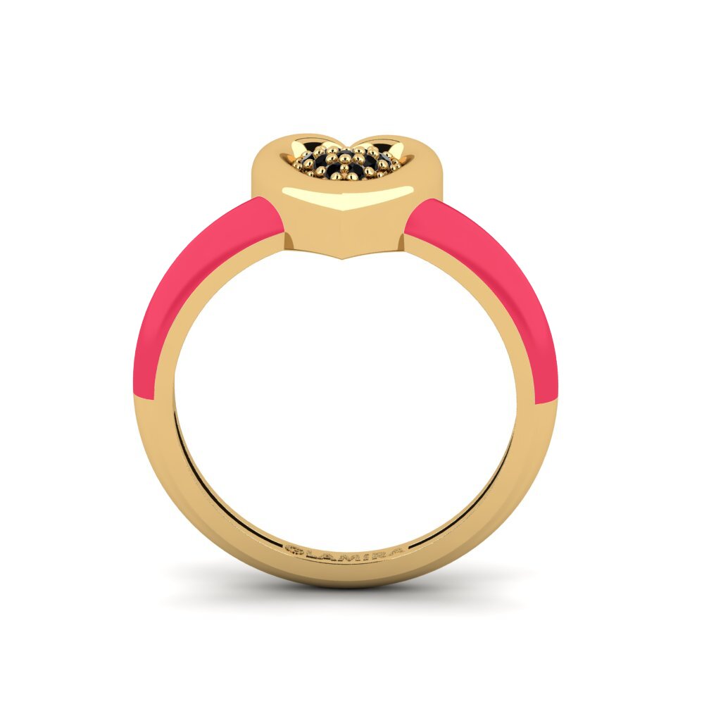 Black Diamond Pinky Ring Piccoamore