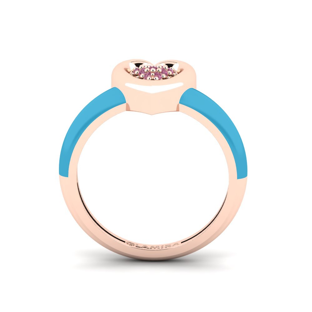 Rotgold 375 Pinker Ring Piccoamore