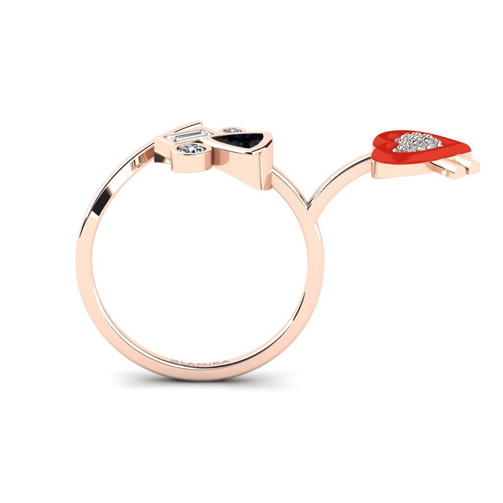 Black Opal Ring Polpo
