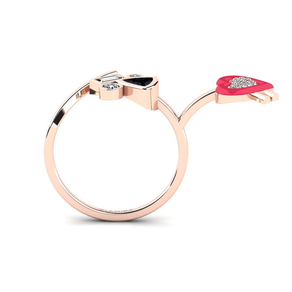 Black Opal Ring Polpo
