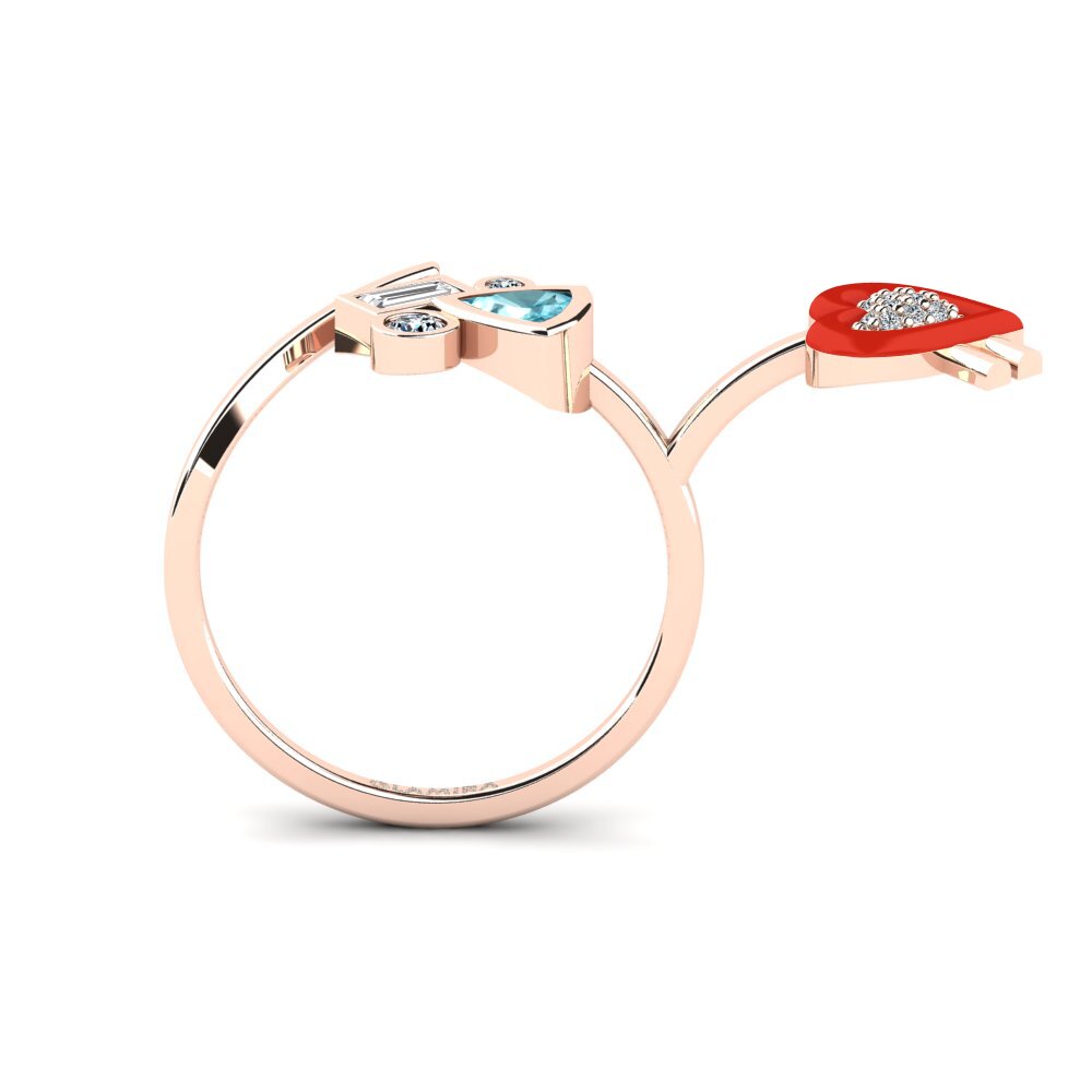 Blue Zircon Ring Polpo