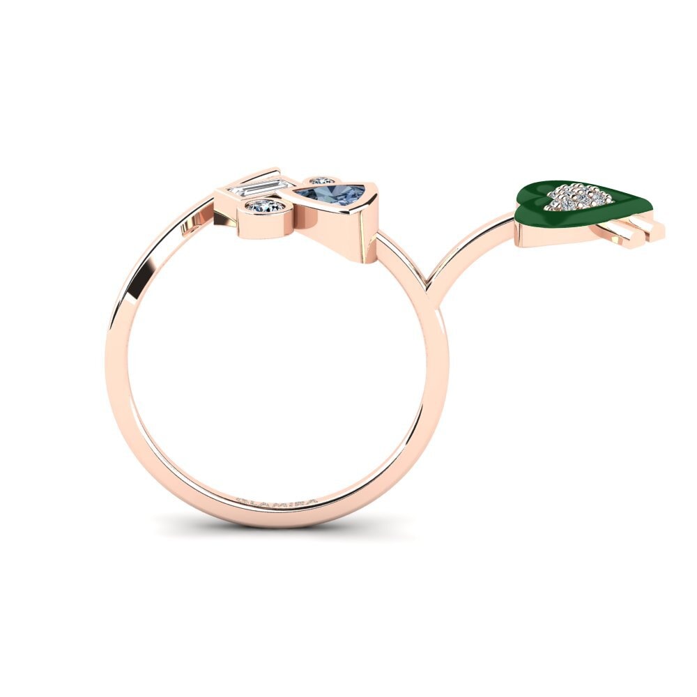 Blauer Diamant Ring Polpo