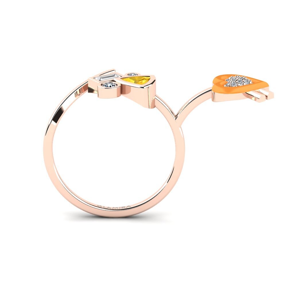 Citrine Ring Polpo