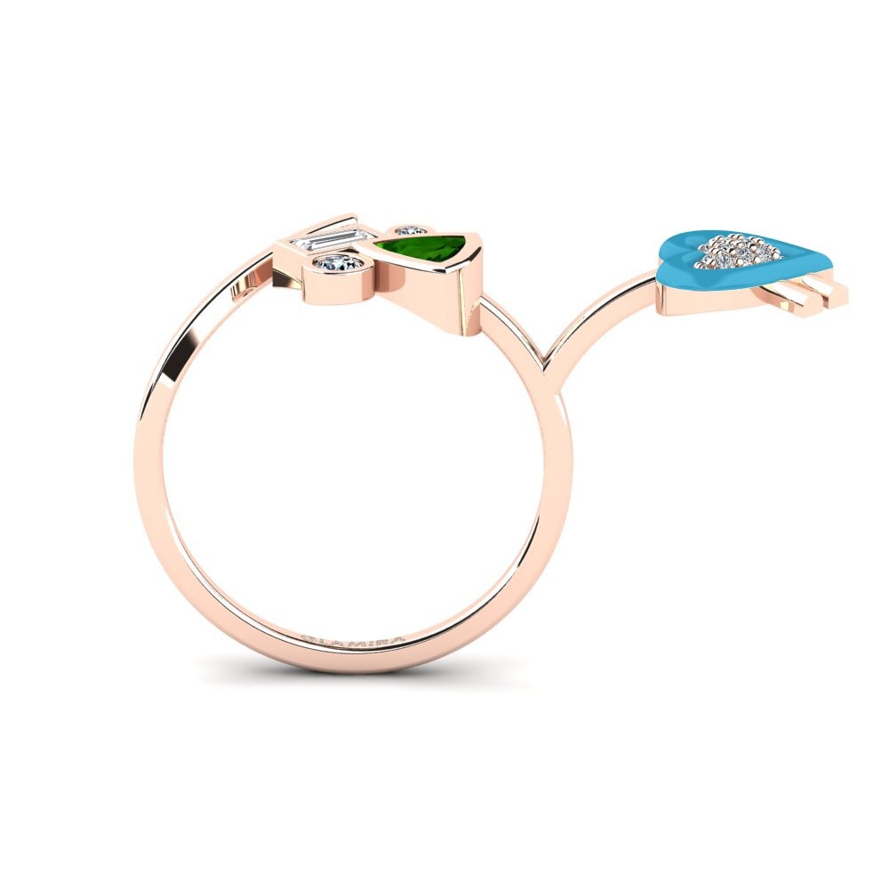 Green Tourmaline Ring Polpo