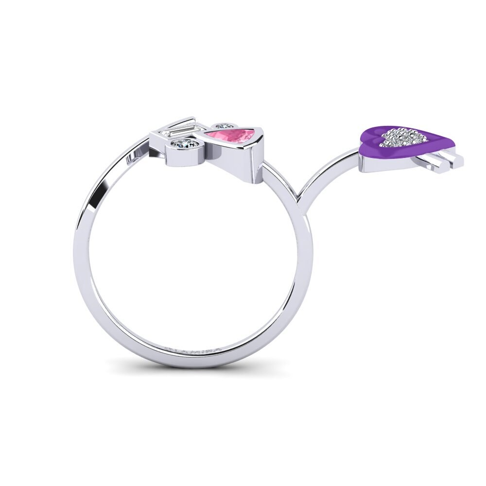 14ct White Gold Ring Polpo