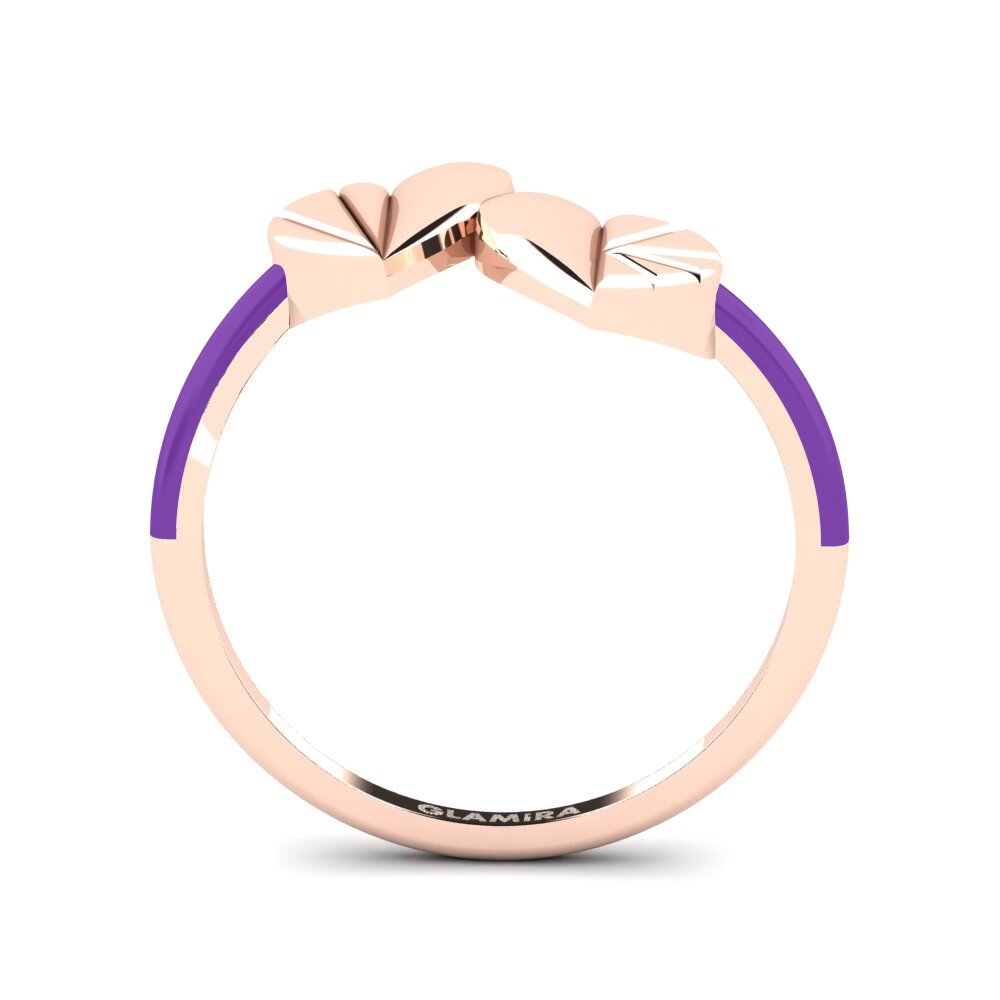 14ct Rose Gold Ring Sparkly