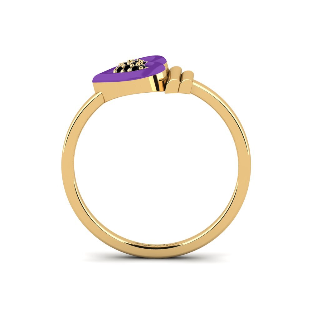 Schwarzer Diamant Ring Speranzalife