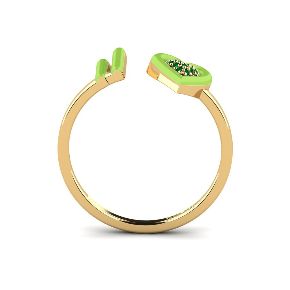 Zircônia Verde Anel Stagi