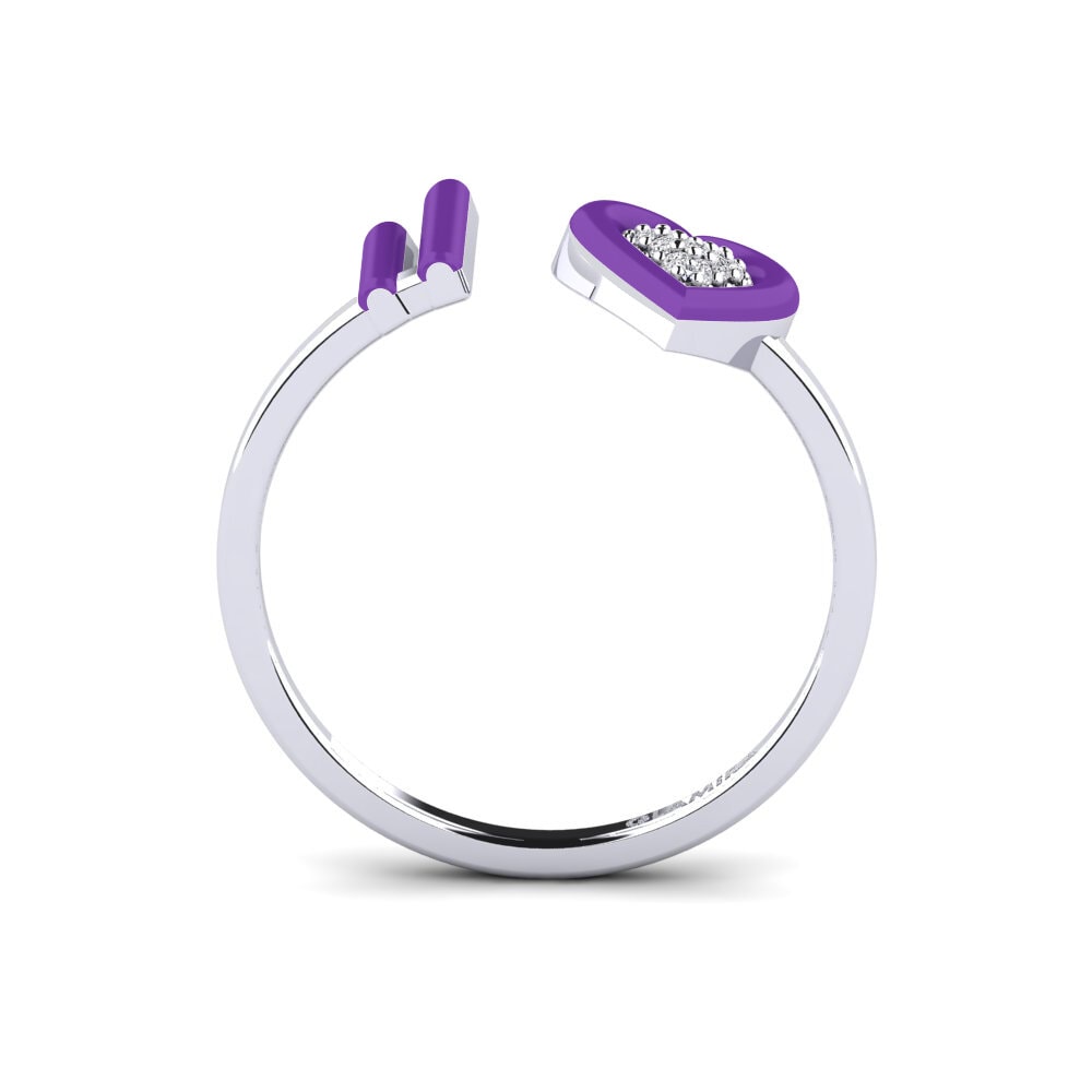 Weiß-Silber Ring Stagi