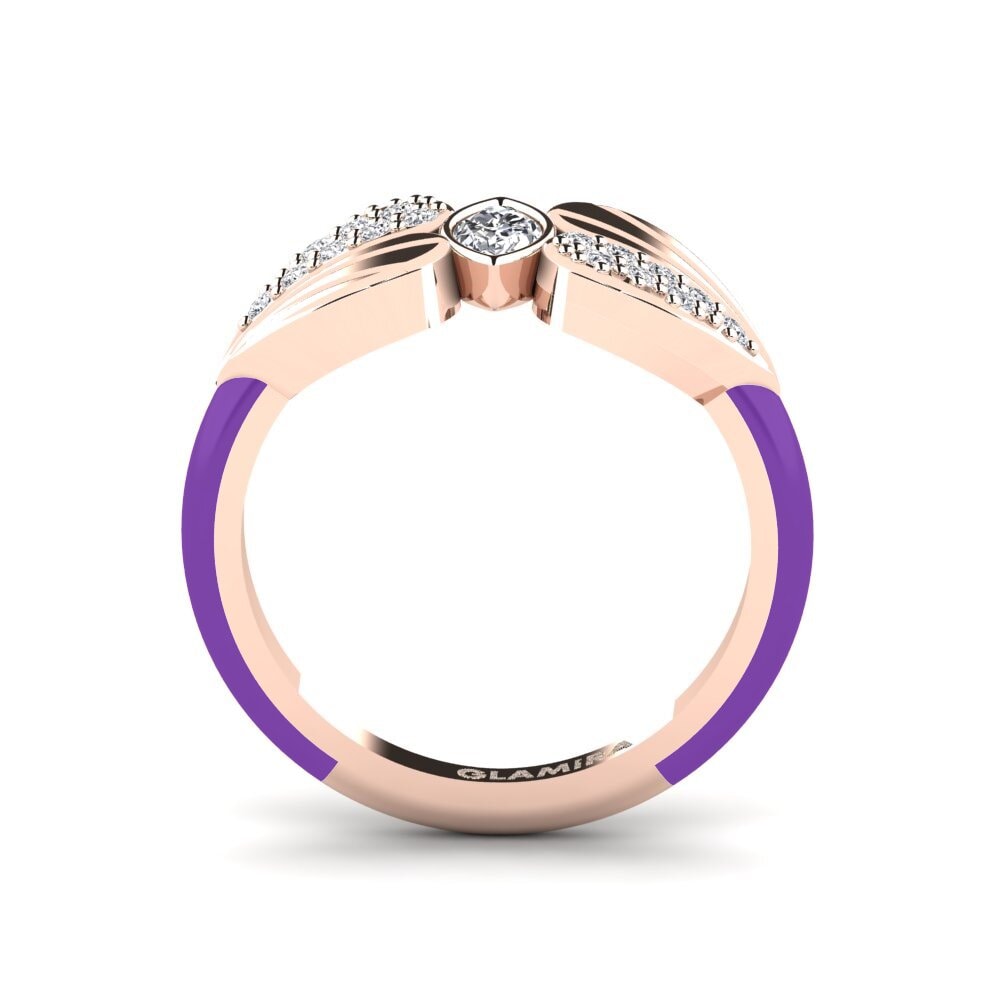 14ct Rose Gold Pinky Ring Stirring