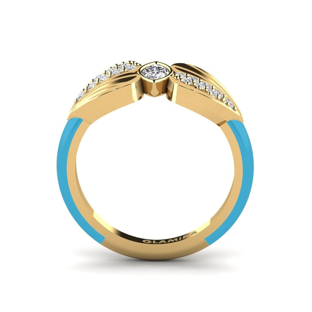 18ct Yellow Gold Pinky Ring Stirring