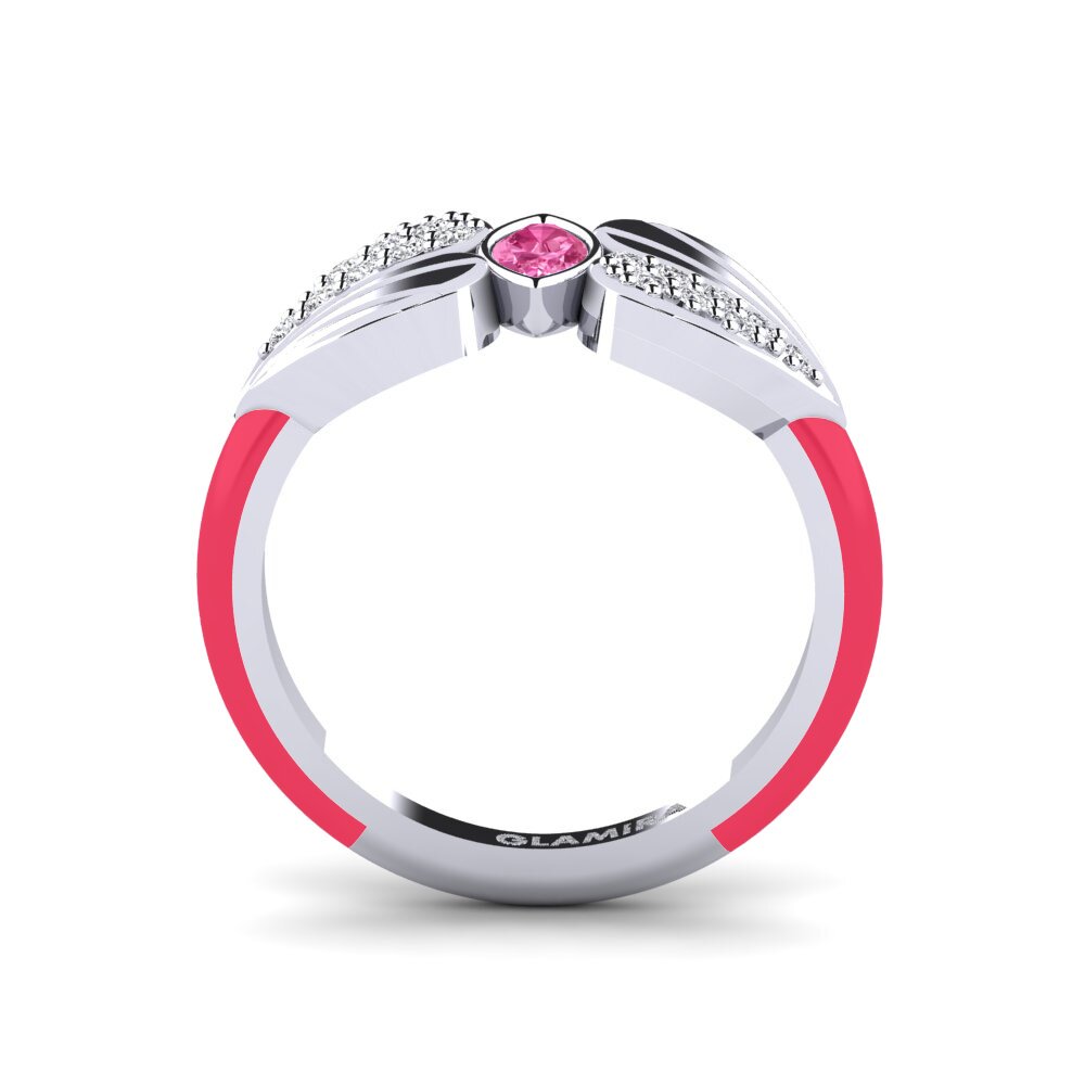 Pink Sapphire Pinky Ring Stirring