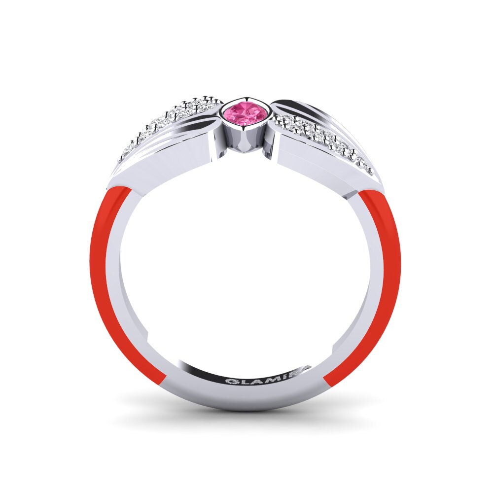 Pink Sapphire Pinky Ring Stirring