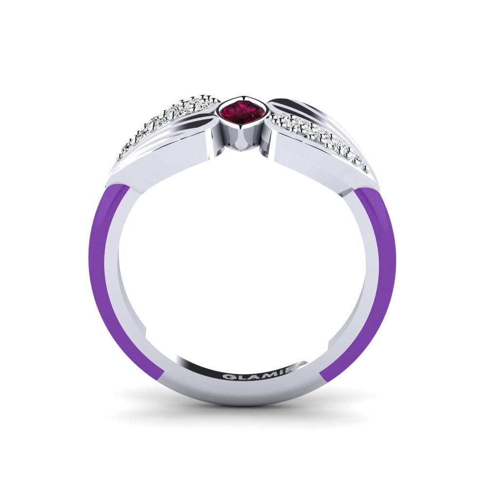 Rhodolite Garnet Pinky Ring Stirring