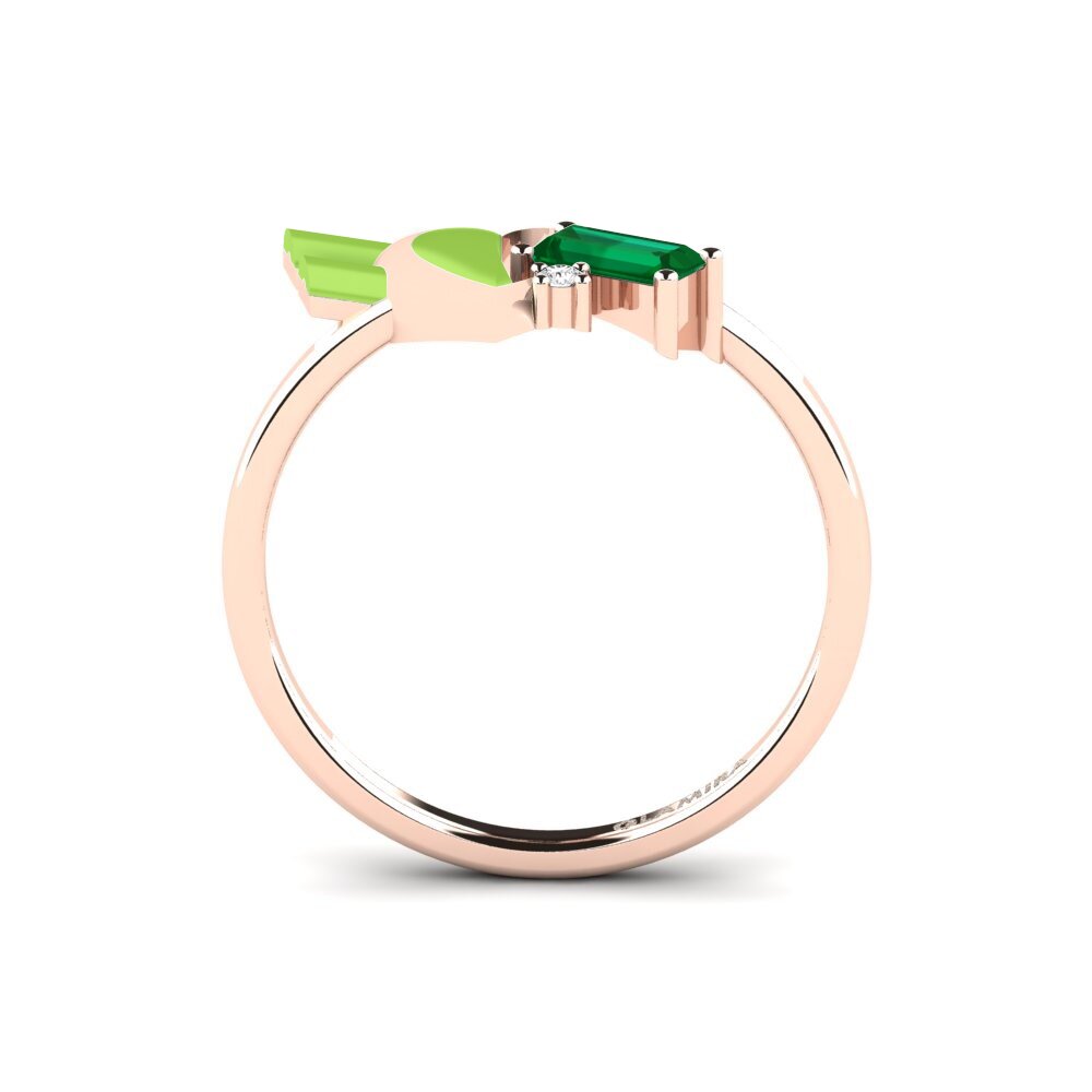 Zircônia Verde Anel Tinselove