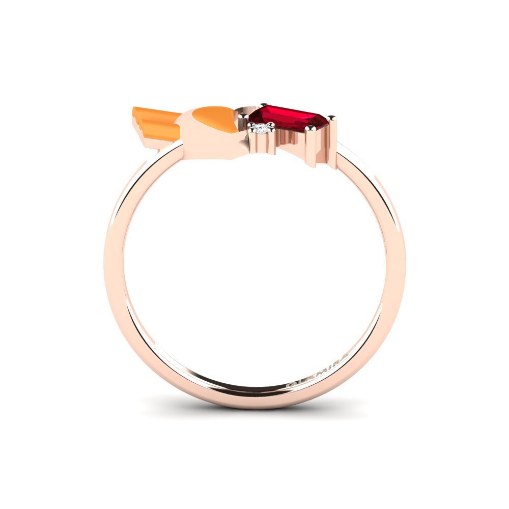 Red Zirconia Ring Tinselove