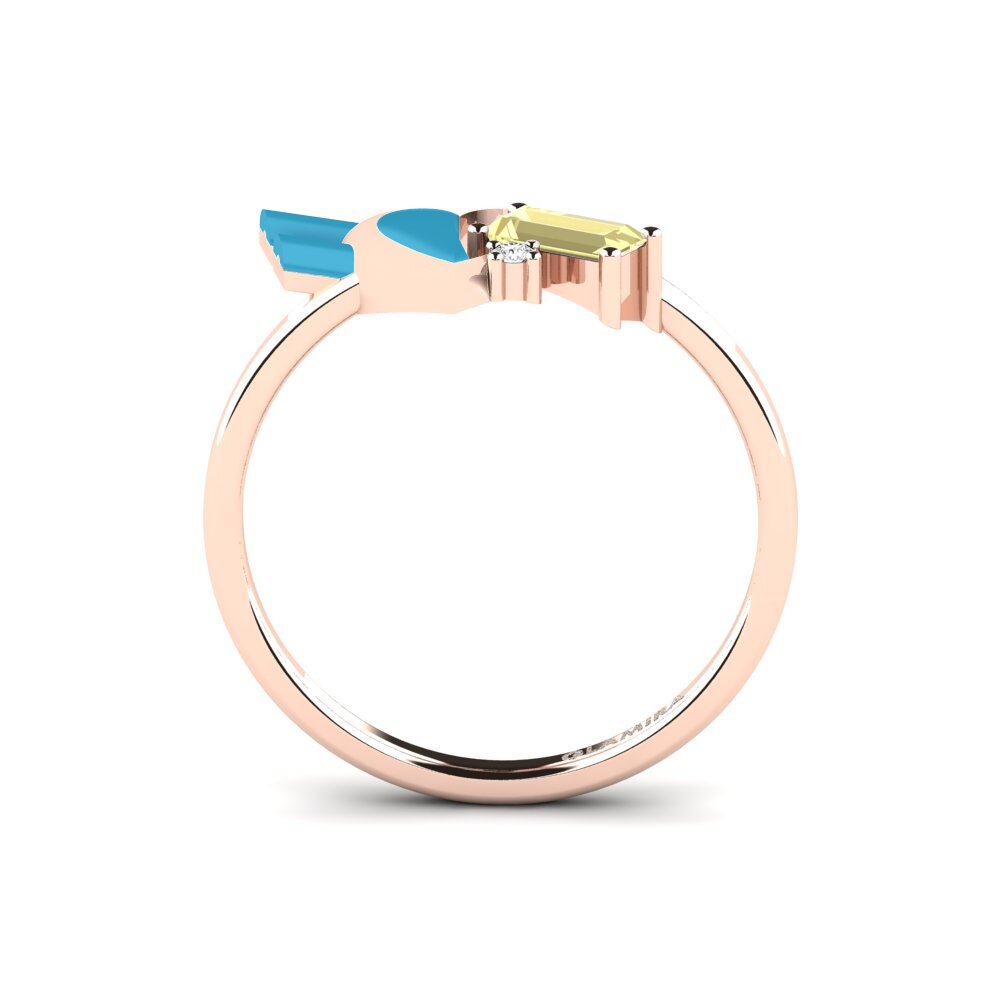 Gelber Saphir Ring Tinselove