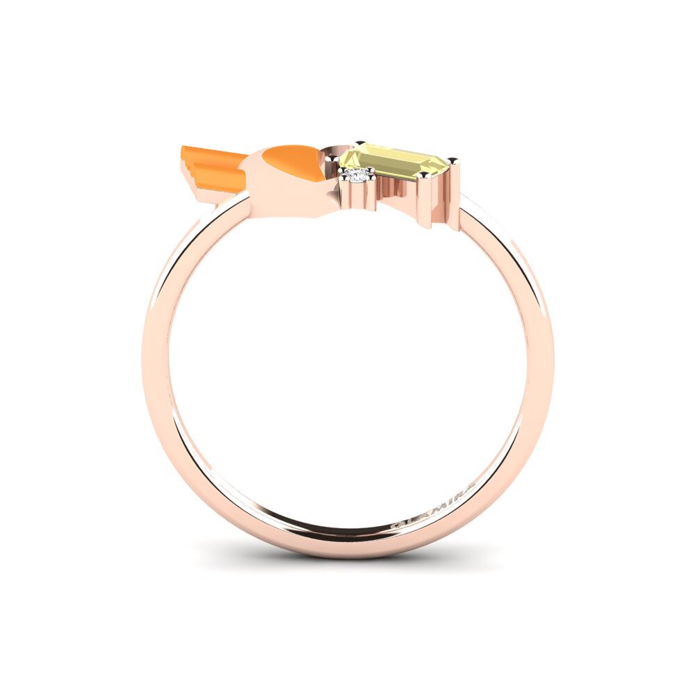 Gelber Saphir Ring Tinselove