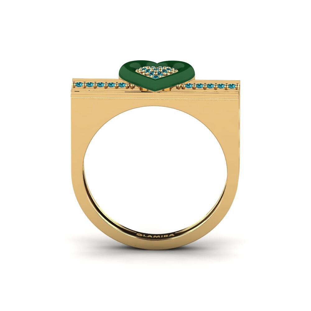 Blauer Diamant Ring Tirarelove