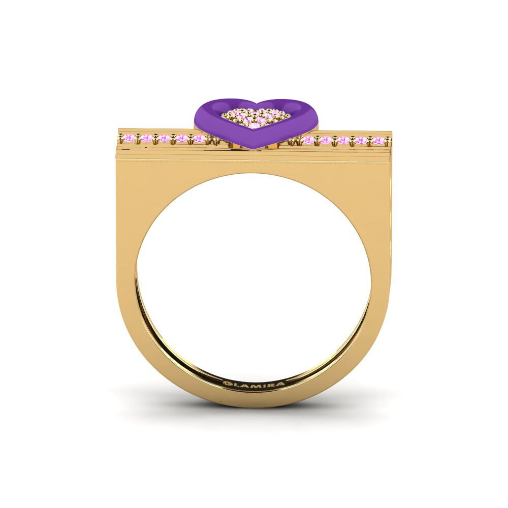 Rosa Saphir Ring Tirarelove