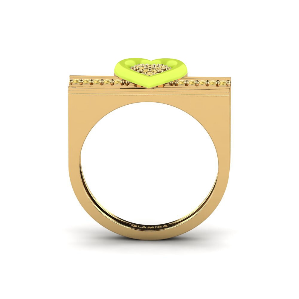 Gelber Diamant Ring Tirarelove