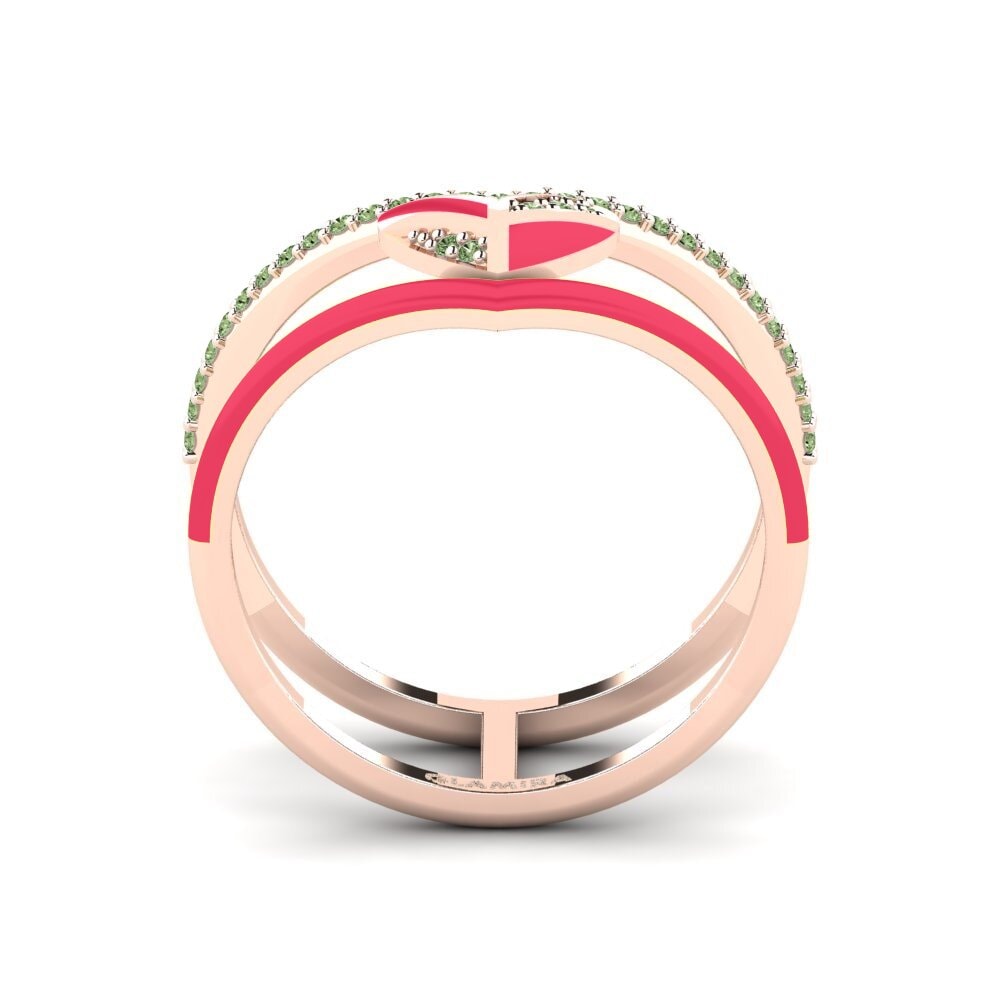 Green Diamond Ring Variegated
